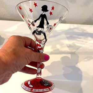 Lolita Love my Martini shop ‘til you drop glass
